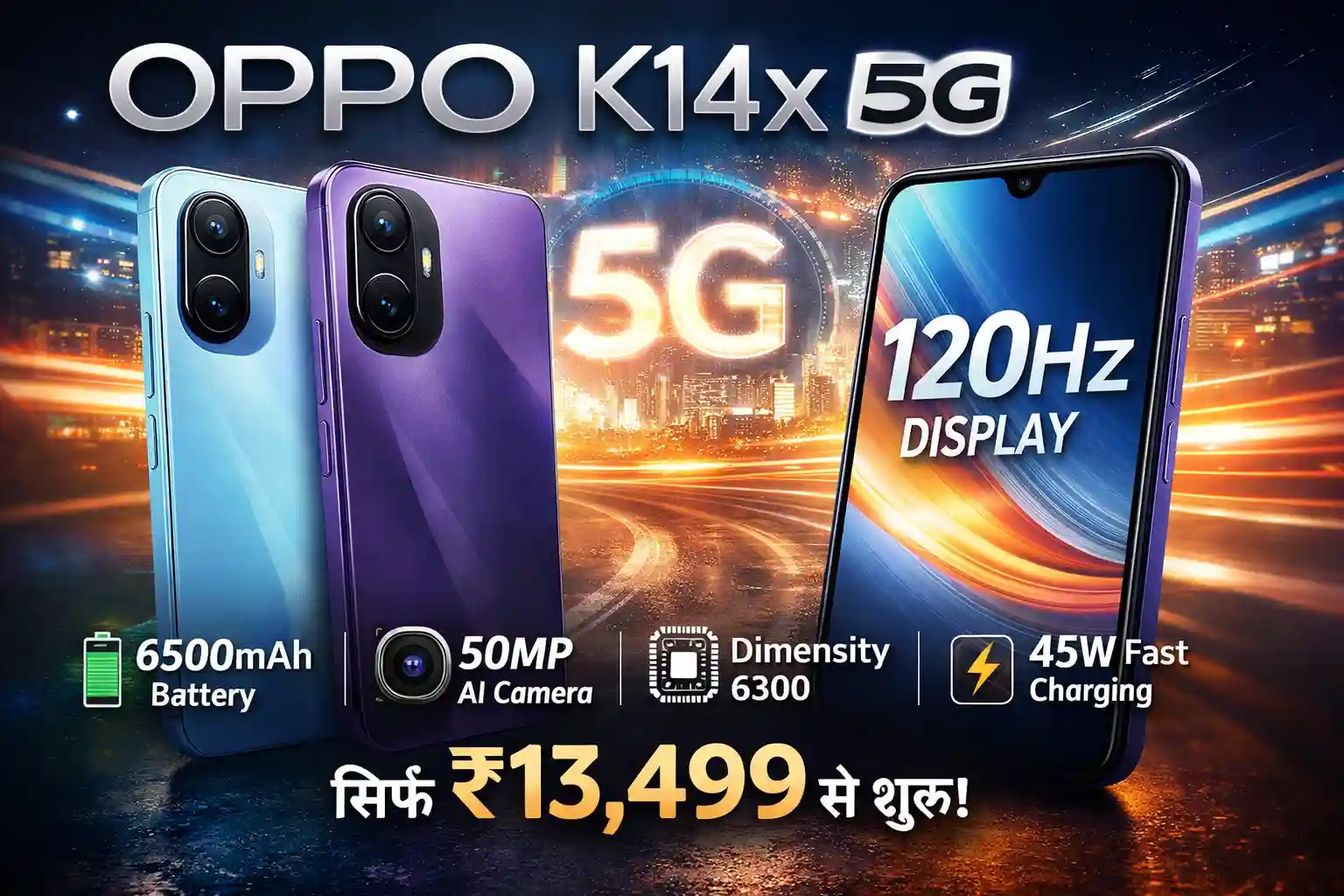 Oppo K14x 5G: कीमत, फीचर्स, कैमरा, बैटरी और परफॉर्मेंस की पूरी जानकारी (2026)