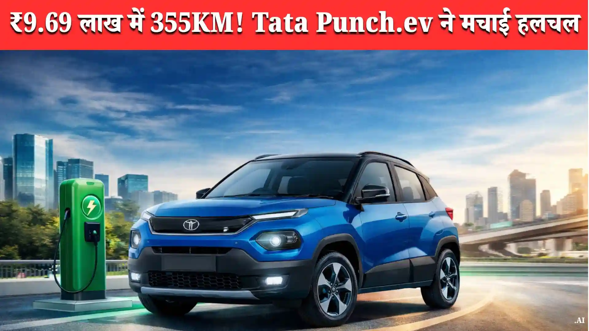 TATA.ev ने नई Punch.ev लॉन्च की ₹9.69 लाख से - इलेक्ट्रिक कार अब और भी आसान
