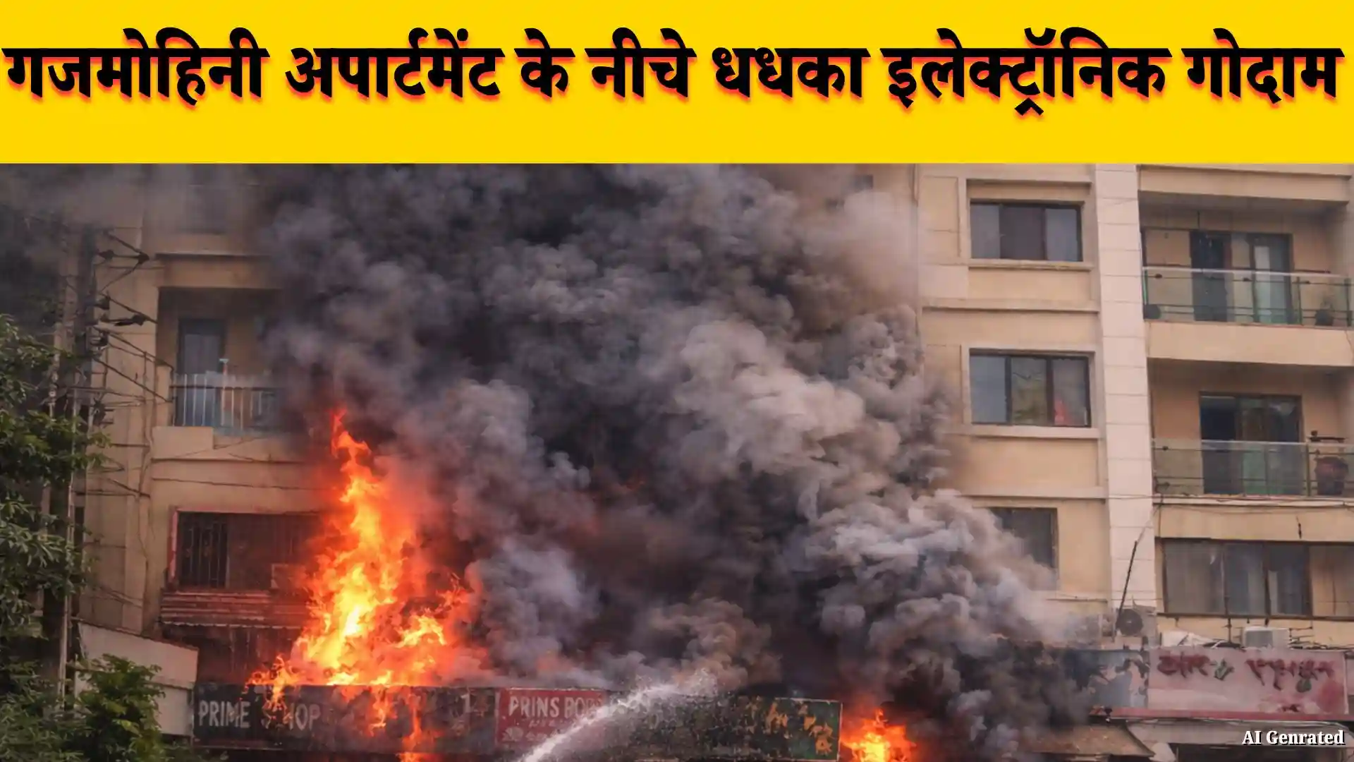 Bilaspur Fire News: मंगला के गजमोहिनी अपार्टमेंट में सुबह 5 बजे लगी भीषण आग, रिहायशी बिल्डिंग में चल रहा था गोदाम