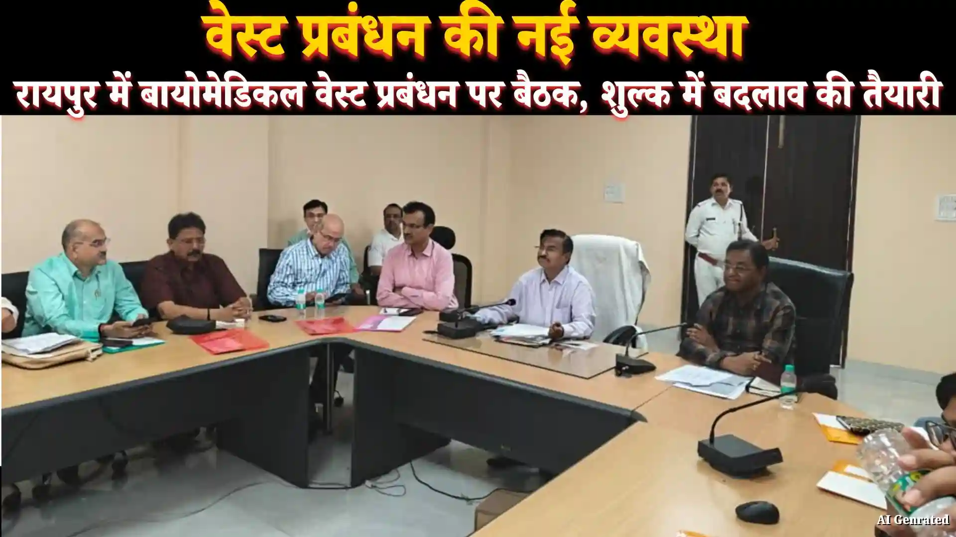 रायपुर में बायोमेडिकल वेस्ट प्रबंधन पर बैठक, शुल्क में बदलाव की तैयारी